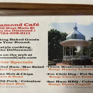 Daily specials