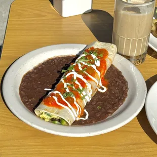 Breakfast burrito IG:namsandhernoms