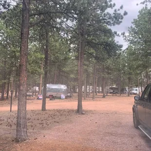 A few of the spots available...view from inside our trailer