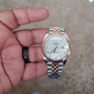 My custom ordered Rolex from The Diamond Cellar.