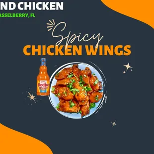 Chicken Wings, spicy wings, buffalo wings