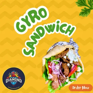 Gyro Sandwich, lamb gyro Sandwich, chicken sandwich