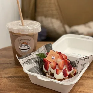 ICED Kona Coconut &amp; Strawberry &amp; Cream Cheese Croissant