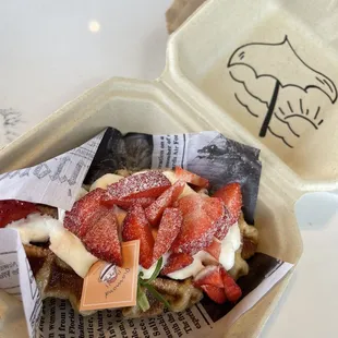 Strawberry waffle