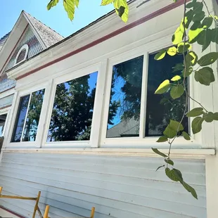 Kitchen windows exterior view