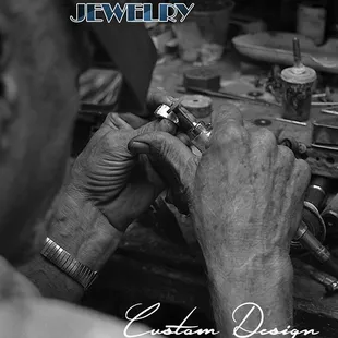 All of our repair work is done in store! We also make rings!