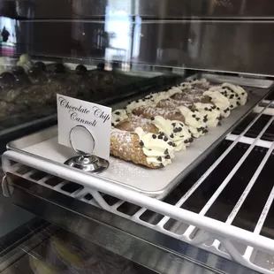 Chocolate chip cannolis