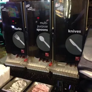 a variety of food items on display