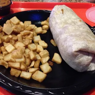 Breakfast Burrito w/Chorizo is awesome!