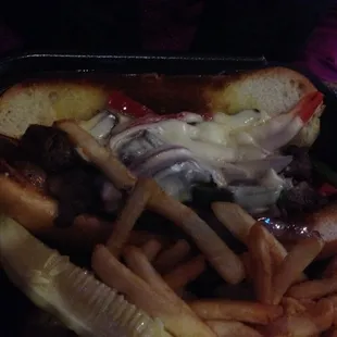 Philly Cheesesteak Sandwich w/Fries