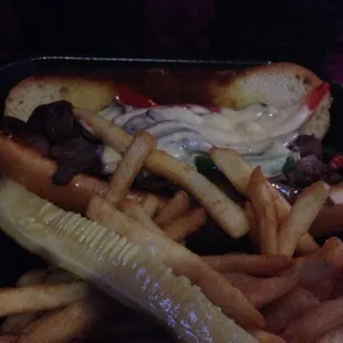 Philly Cheesesteak Sandwich w/Fries