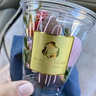 Chocolate strawberry cup!