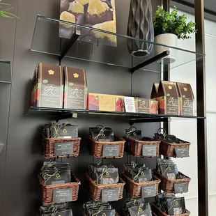 a display of chocolates
