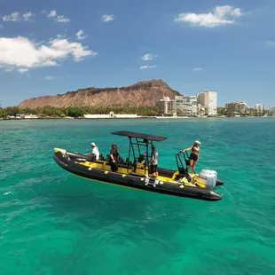 Our adventure boat will get you to the destination faster, giving you more time in the water!