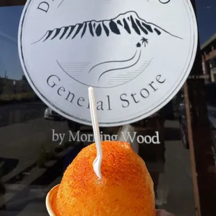 Pineapple and Peach Shaved Ice.....