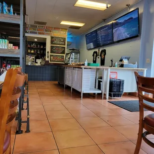 order counter and groceries