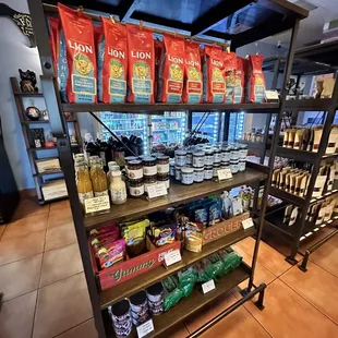 a variety of food items