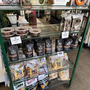 a display of food
