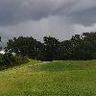 The back 9 with a storm on the horizon at Diamond Hill Golf Club, Valrico Florida.