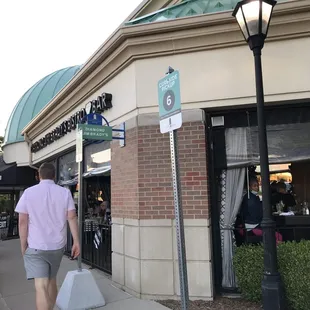 outside
