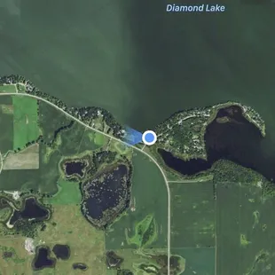 Location of Diamond Lake Resort