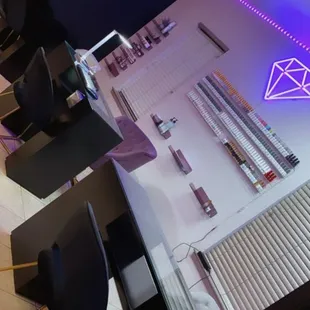Inside Diamond nail studio