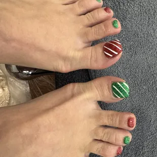 My Christmas toes