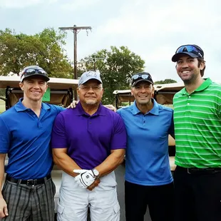 Getting ready to tee off