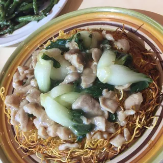 Chicken Pan Fried Crispy Noodle /