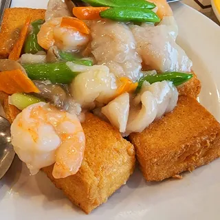 Three Ingredients Crispy Bean Curd /