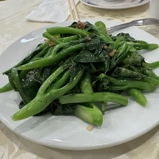 Chinese Broccoli w/ Dry Flatfish /