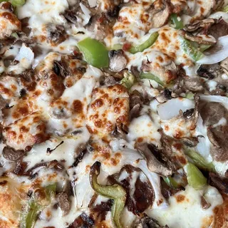 Steak and Cheese Pizza