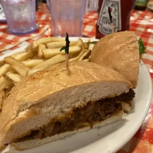 Hotel Dazzler | Barbecue | with pork | side of fries