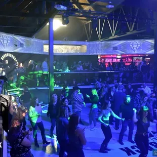 a crowd of people dancing