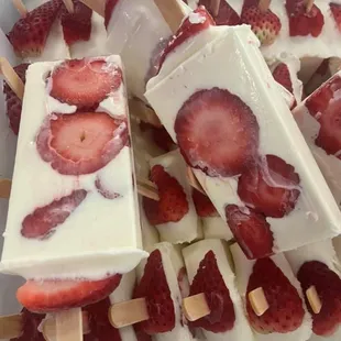 Strawberry and whipped cream