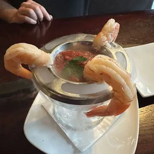 Smoking Shrimp Cocktail