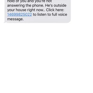 a text message from a customer