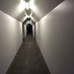 The walkway leading from the main road, Broadway to the theatre.