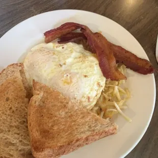 Breakfast special with bacon