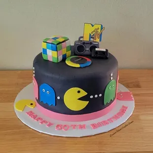 80's Birthday Cake