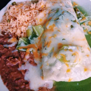 The best chile verde wet burrito