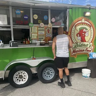 Food truck and my handsome hubby