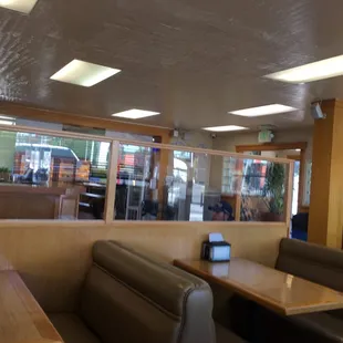 If you a front counter from the dining area.