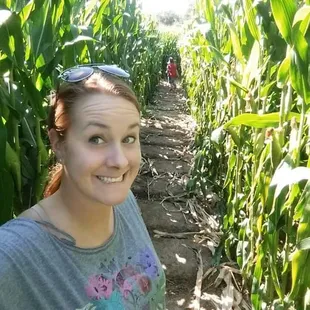 Corn Maze! It's a Disney scavenger hunt!