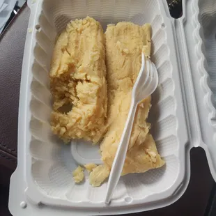 the inside of a styrofoam container