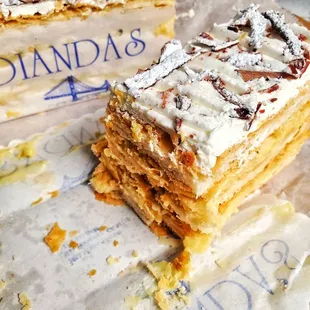 A couple slices of Napoleon