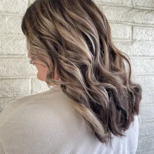 Specializing in dimensional highlights, balayage, gray coverage, smoothing treatments, call or text Diane 559-281-4161