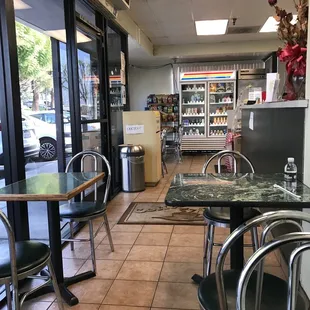 Small little place to eat a sandwich.  Many choices from sushi to a club sandwich to fried rice.