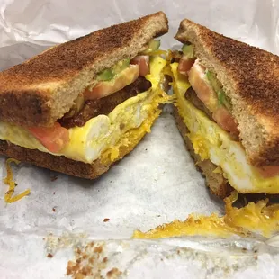 Sausage bfast sandwich