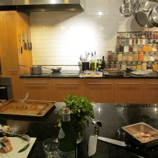 Beautiful kitchen and fresh local spices!